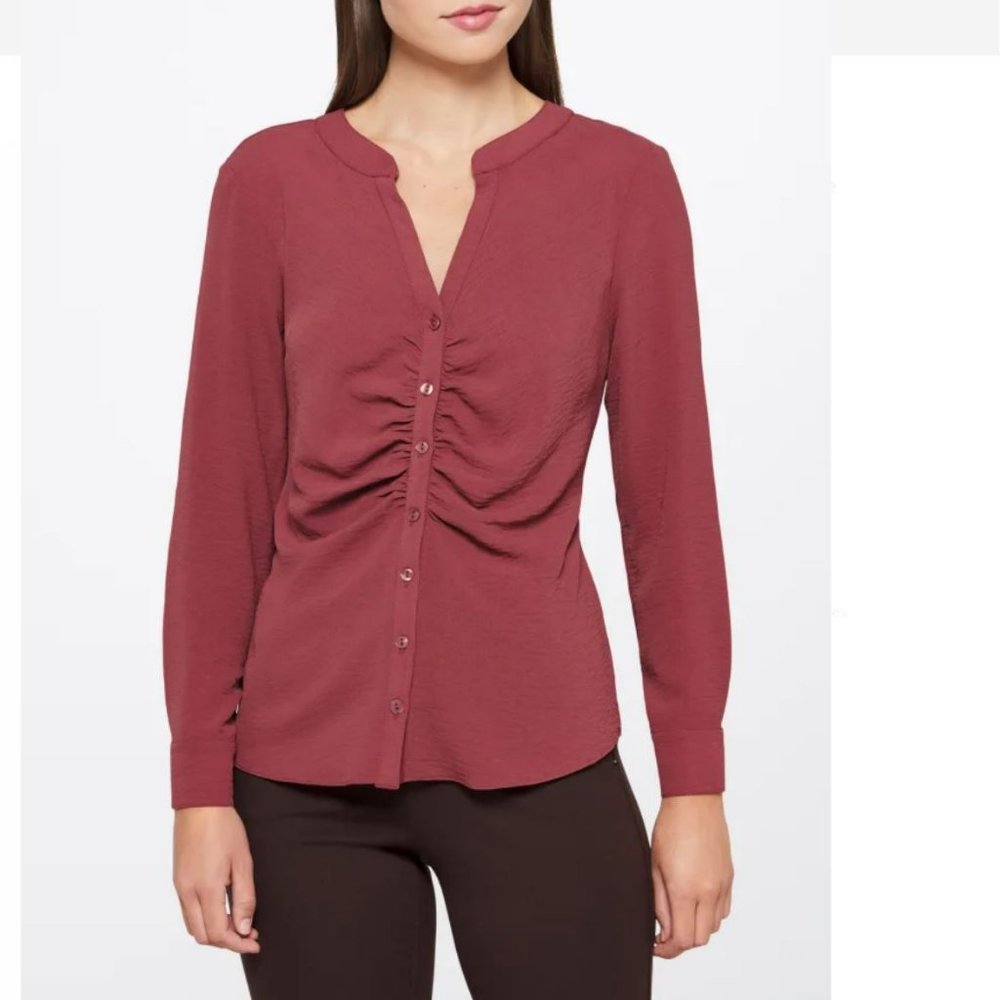 Fortune & Ivy Button Front Blouse ($25 or 2/$30!)